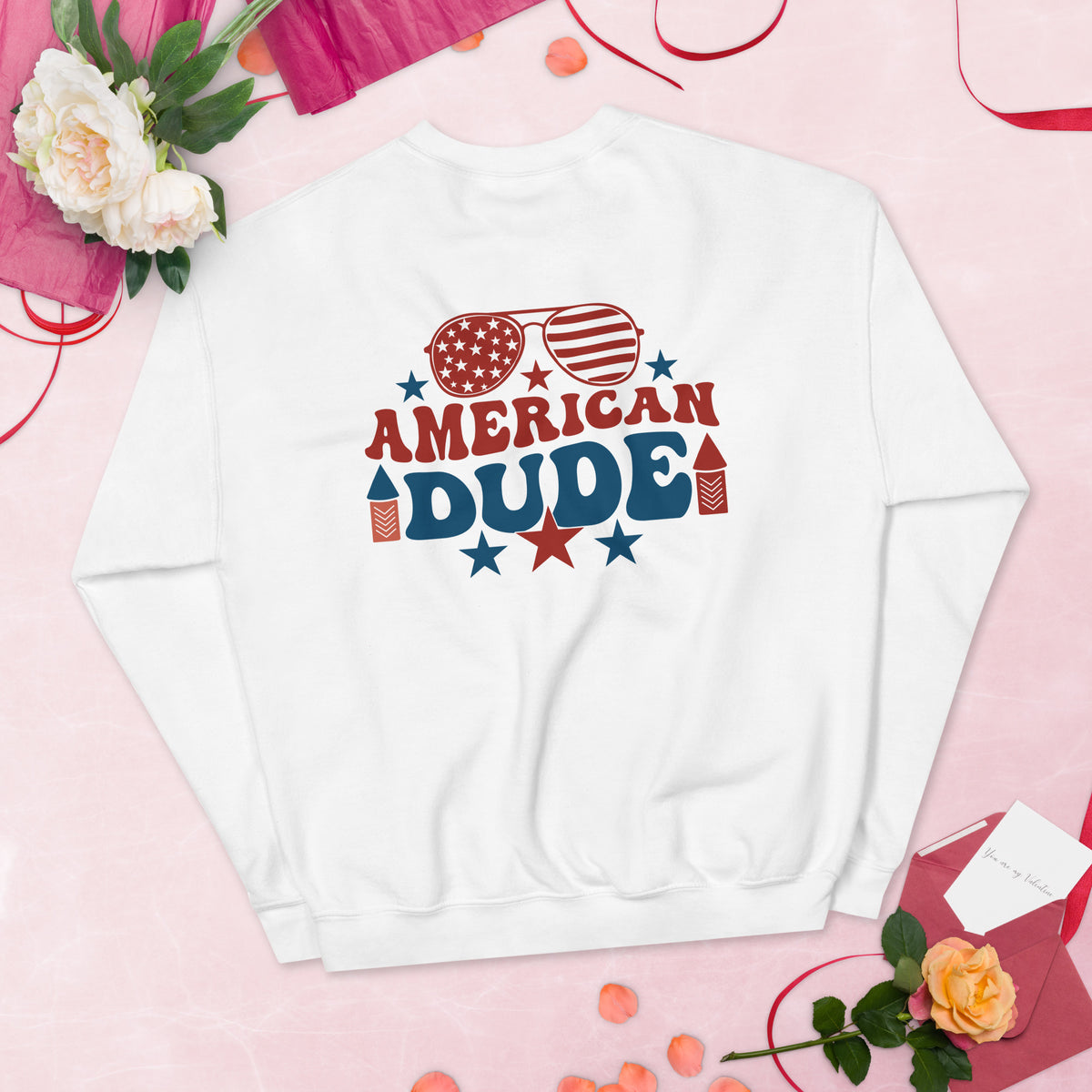 American Dude Unisex Sweatshirt - A Tribute to Memories - - Sweatshirts