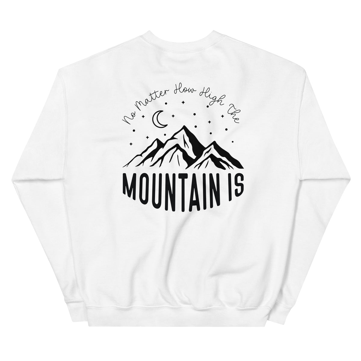 Journey to the Summit - Mountain Moon Unisex Sweatshirt - -