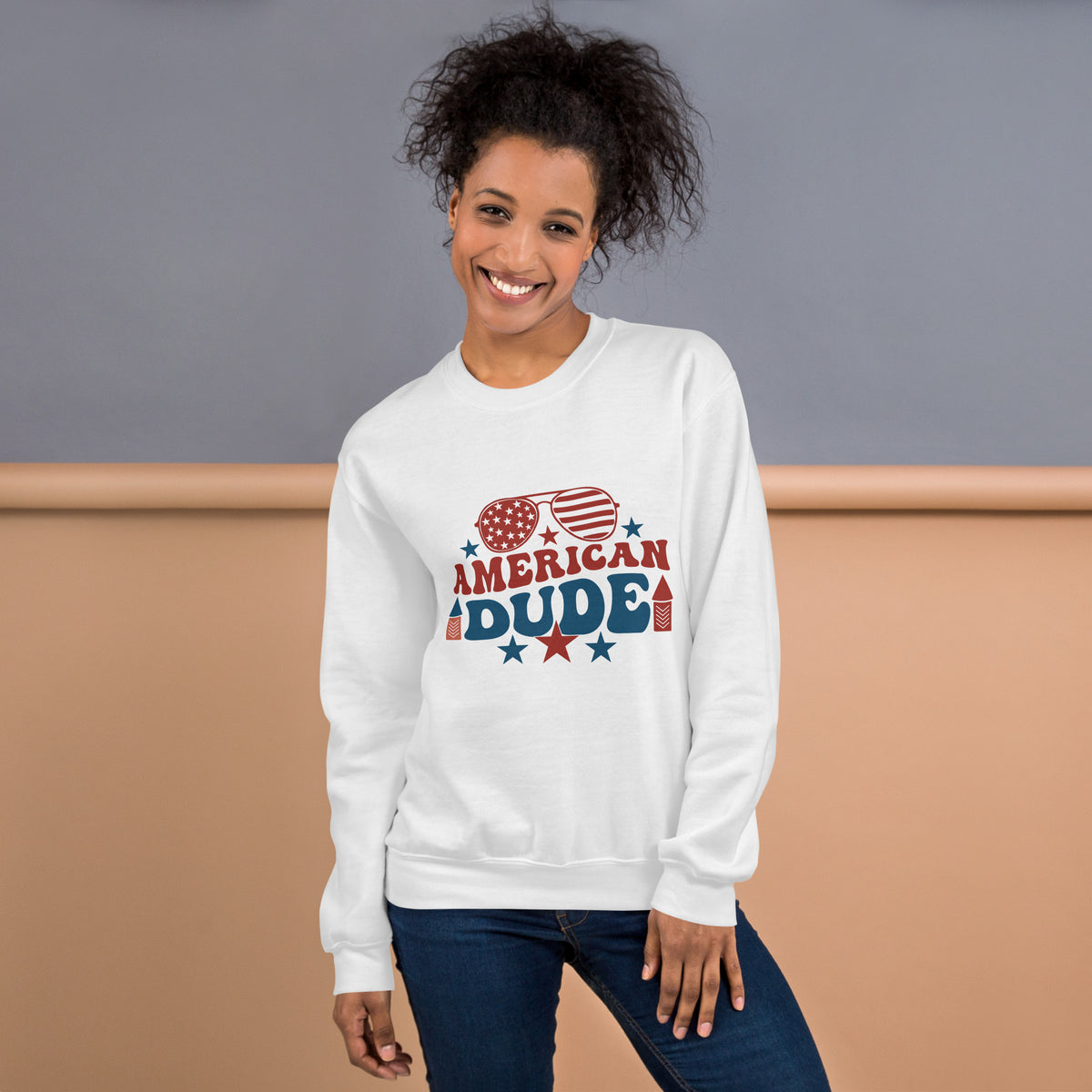 American Dude Unisex Sweatshirt - A Tribute to Memories - - Sweatshirts