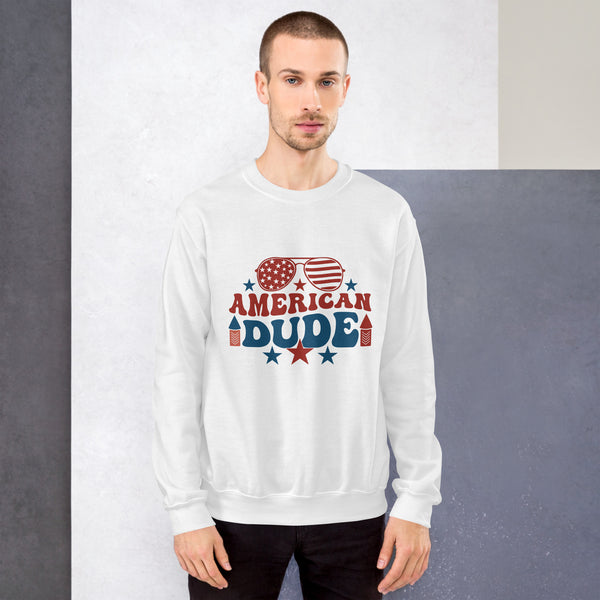 American Dude Unisex Sweatshirt - A Tribute to Memories - - Sweatshirts