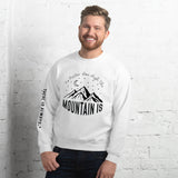 Journey to the Summit - Mountain Moon Unisex Sweatshirt - -