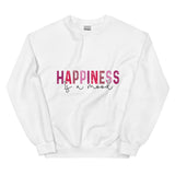 Mood of Happiness Unisex Sweatshirt - White -