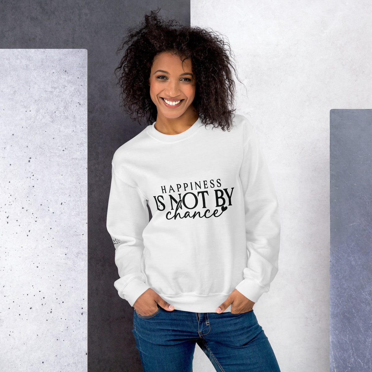 Choose Happiness - Inspirational Unisex Sweatshirt - - Sweatshirts