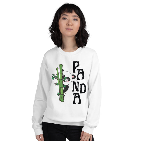 Peek a Bamboo - Panda Delight - White - Sweatshirts