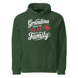 Grandma, You’re the Heart of Our Family – A Gift of Love - Bottle green - Hoodies