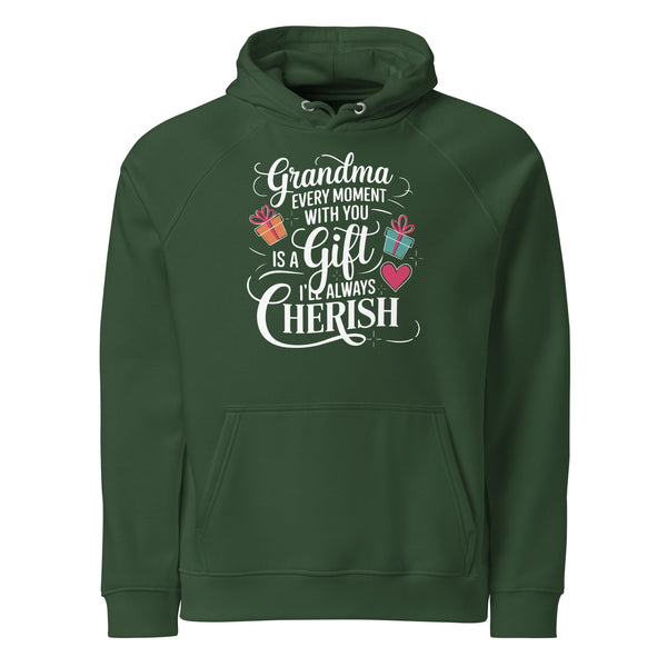 For the Heart of Our Family – A Special Gift for Grandma - Bottle green - Hoodies