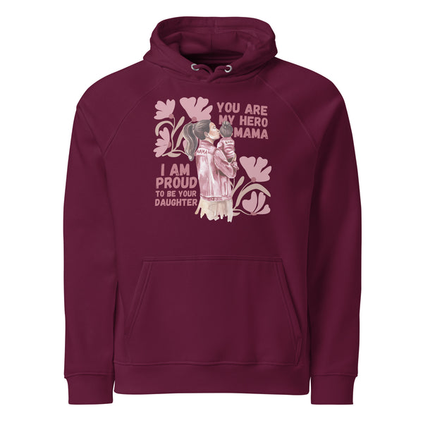 Proud to Be Yours - Mother-Daughter Hoodie - Burgundy - Hoodies