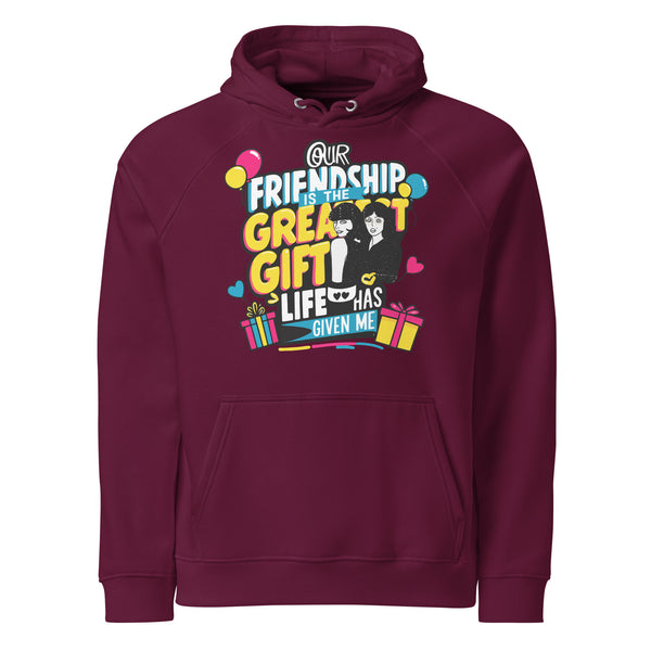 Greatest Gift of Friendship – Celebrate with Style - Burgundy - Hoodies