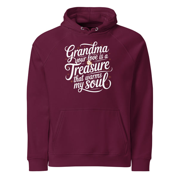 From Granddaughter to Grandma – A Precious Gift of Love - Burgundy - Hoodies