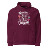 For the Heart of Our Family – A Special Gift for Grandma - Burgundy - Hoodies