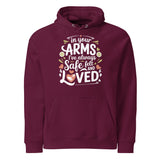 Safe and Loved – A Heartfelt Tribute for Grandma - Burgundy - Hoodies