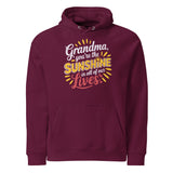 For the Sunshine of Our Lives – A Gift for Grandma - Burgundy - Hoodies