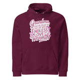 Endless Love & Warmth - A Hoodie for Grandma’s Heart - Burgundy - Hoodies