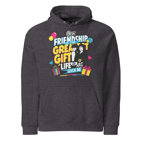 Greatest Gift of Friendship – Celebrate with Style - Charcoal Melange - Hoodies