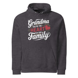 Grandma, You’re the Heart of Our Family – A Gift of Love - Charcoal Melange - Hoodies