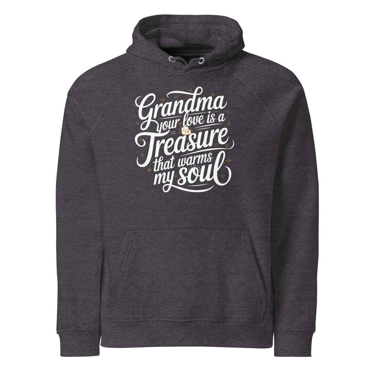 From Granddaughter to Grandma – A Precious Gift of Love - Charcoal Melange - Hoodies