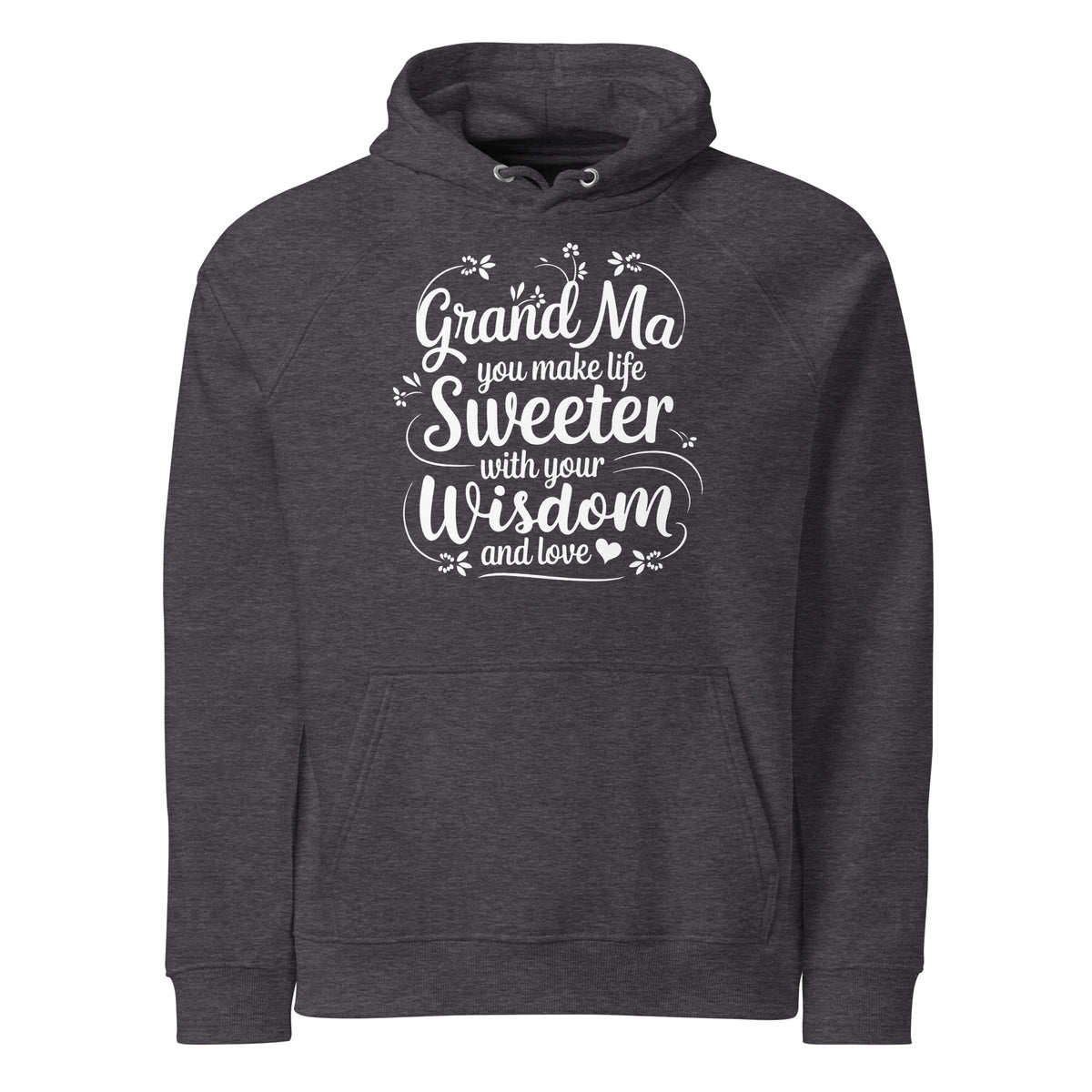 Treasured Time - Celebrating Grandma’s Love - Charcoal Melange - Hoodies