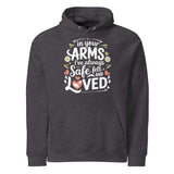 Safe and Loved – A Heartfelt Tribute for Grandma - Charcoal Melange - Hoodies