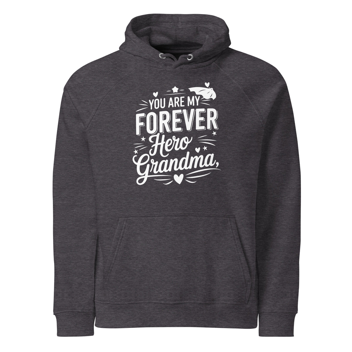 Heart of the Family – A Loving Tribute to Grandma - Charcoal Melange - Hoodies