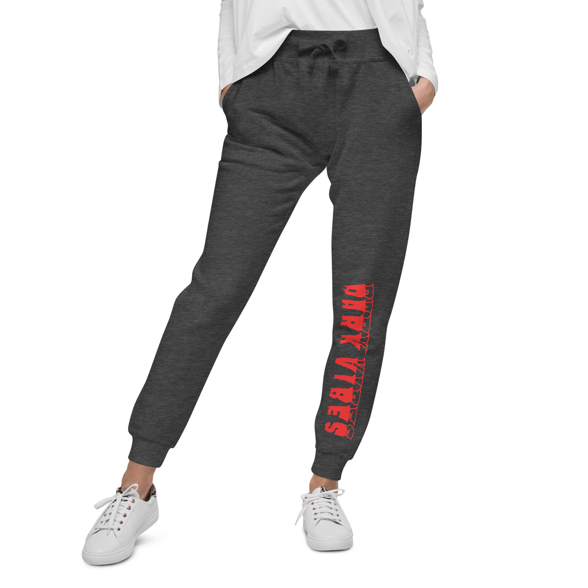 Dark Vibes Fleece Joggers - Charcoal Heather - Pants