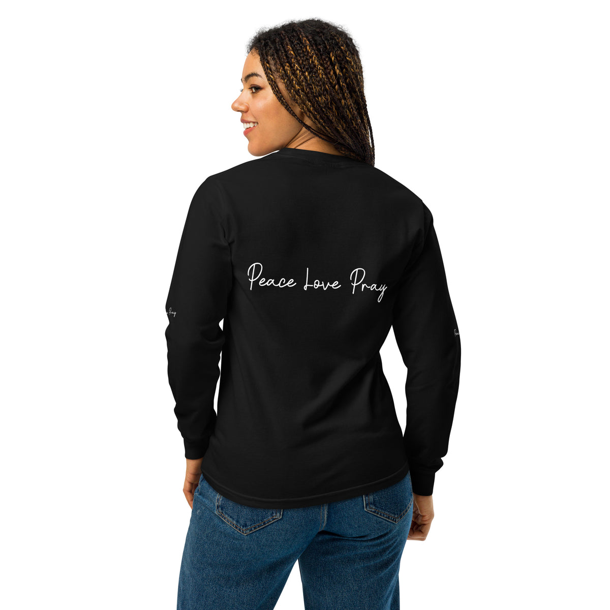 Love, Pray, and Live - Garment Dyed Comfort - - Long Sleeve T-shirts