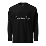 Love, Pray, and Live - Garment Dyed Comfort - - Long Sleeve T-shirts