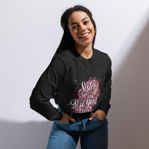 A New Year Gift for Your Shining Sister - Black - Long Sleeve Shirt