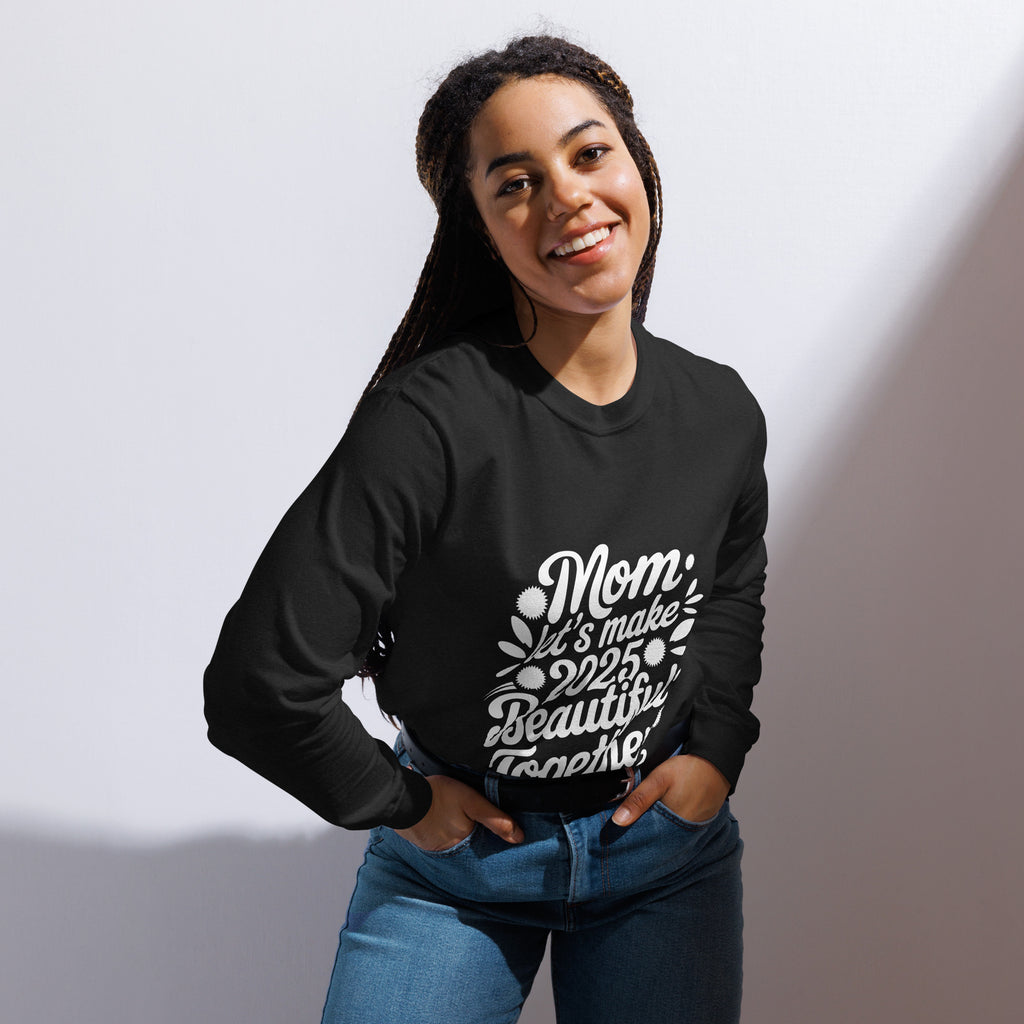 Mom, Your Love Shines in 2025 – A Heartfelt New Year Tribute - Black - Long Sleeve Shirt