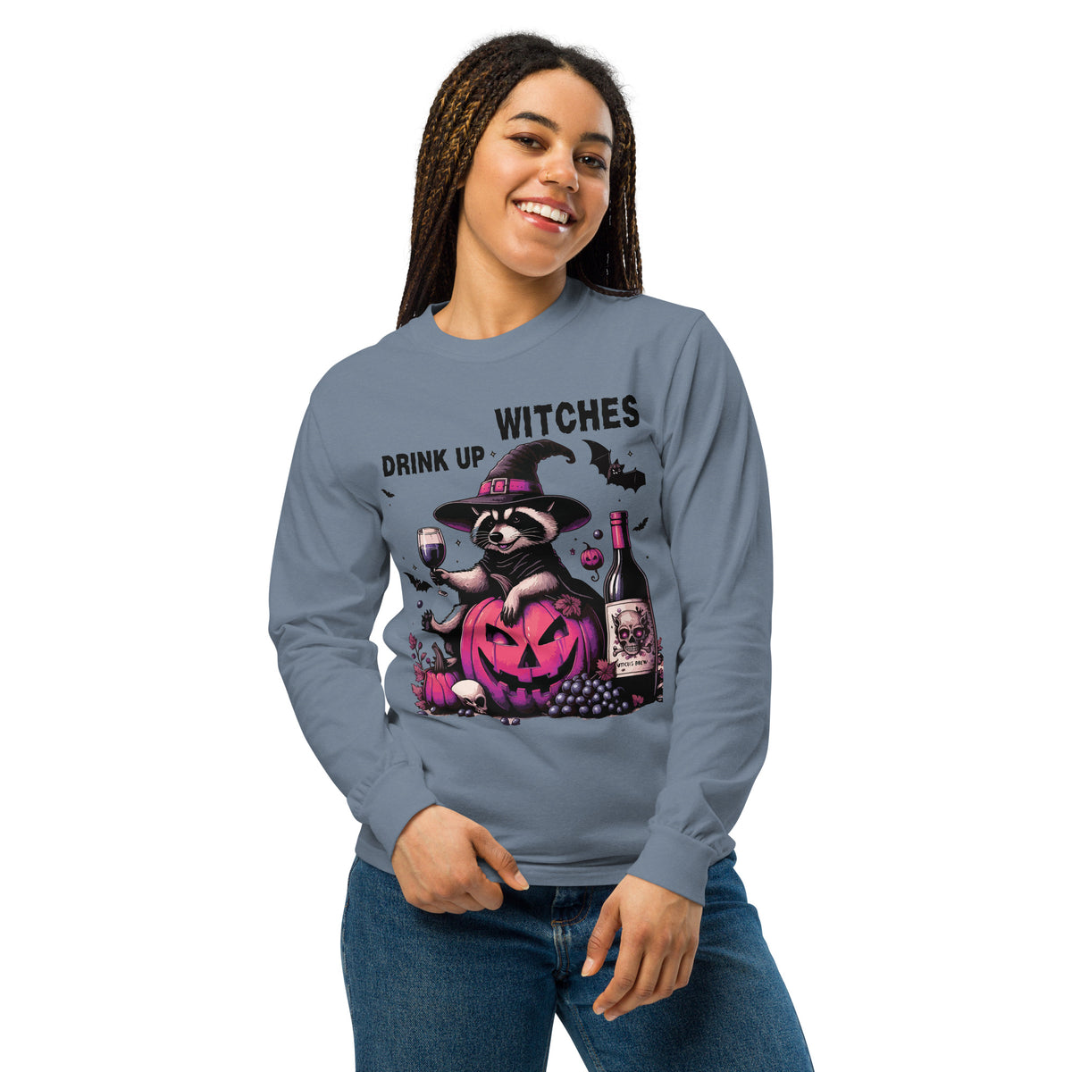 Witchy Whimsy - Halloween Magic in Every Stitch - Blue Jean - T-shirts