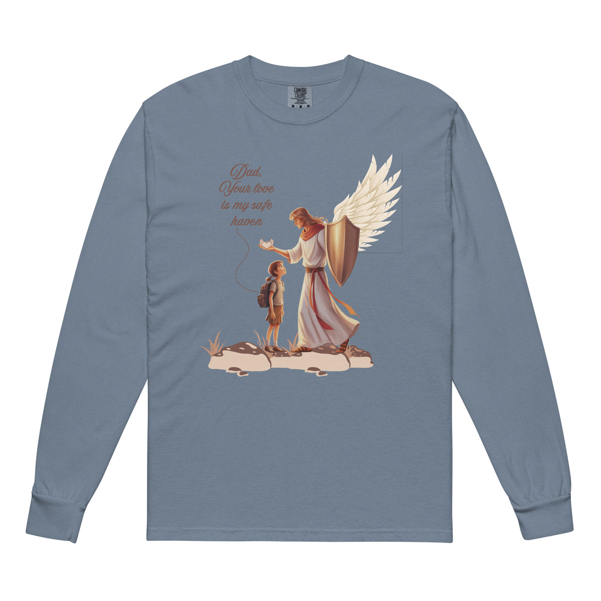 Dad, My Guardian Angel – A Safe Haven of Love - Blue Jean - T-shirts