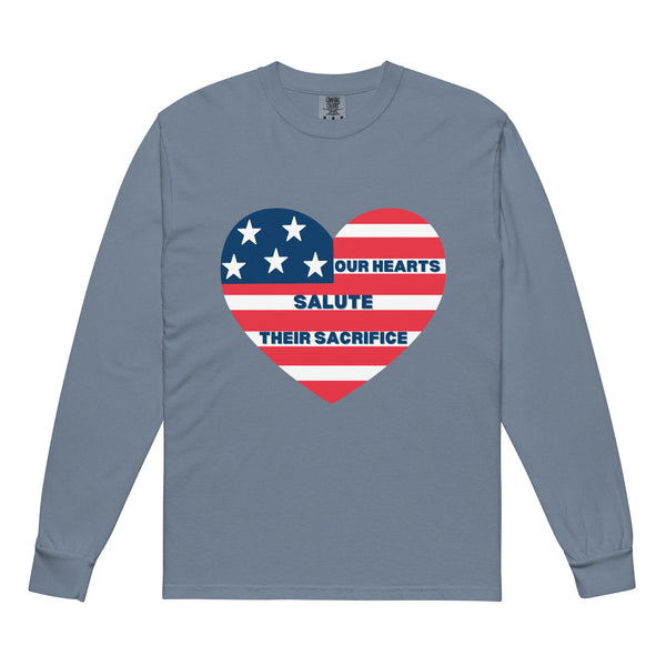 Honor & Remembrance – Memorial Day Army Tribute Tee - Blue Jean - Long Sleeve T-shirts