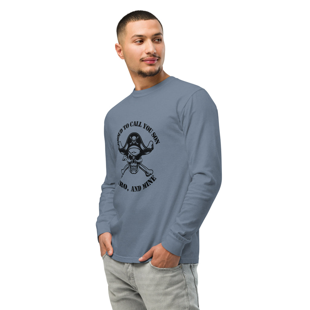 Heroic Son Tribute – Military-Inspired Design - Blue Jean - Long Sleeve Shirt