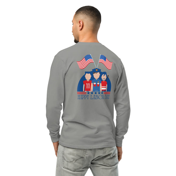 Labor Day Tribute - Honoring Every Role Long Sleeve - Grey - T-shirts