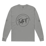 Faith-Filled Comfort - Heavyweight Long-Sleeve - Grey - Long Sleeve T-shirts