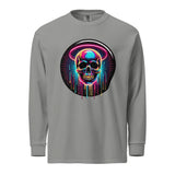 Neon Halo Skull - Vibrant Memories - - Sweatshirts