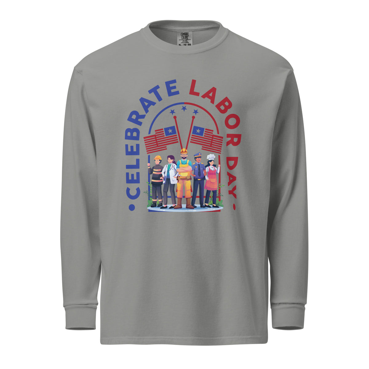 United We Stand - Celebrate Labor Day in Style - Grey - T-shirts