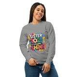 Shining Together – A Vibrant New Year Sister Hoodie - Grey - Long Sleeve Shirt