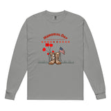Commemorate & Respect – Memorial Day Tribute Shirt - Grey - Long Sleeve T-shirts