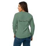 Love, Pray, and Live - Garment Dyed Comfort - - Long Sleeve T-shirts