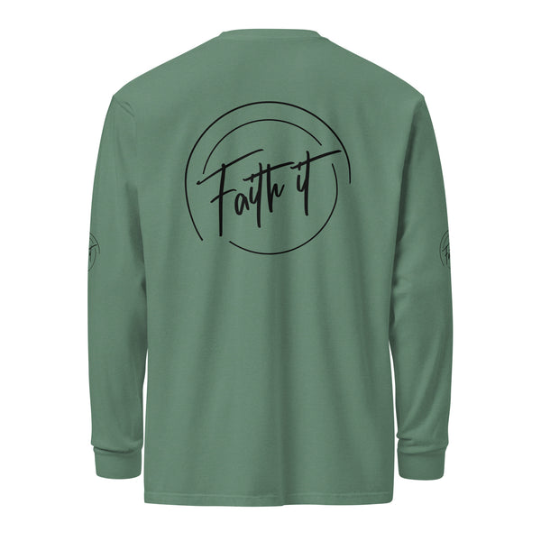 Faith-Filled Comfort - Heavyweight Long-Sleeve - - Long Sleeve T-shirts