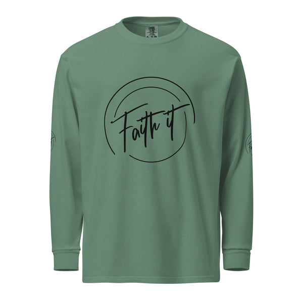 Faith-Filled Comfort - Heavyweight Long-Sleeve - - Long Sleeve T-shirts