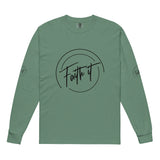 Faith-Filled Comfort - Heavyweight Long-Sleeve - Light Green - Long Sleeve T-shirts