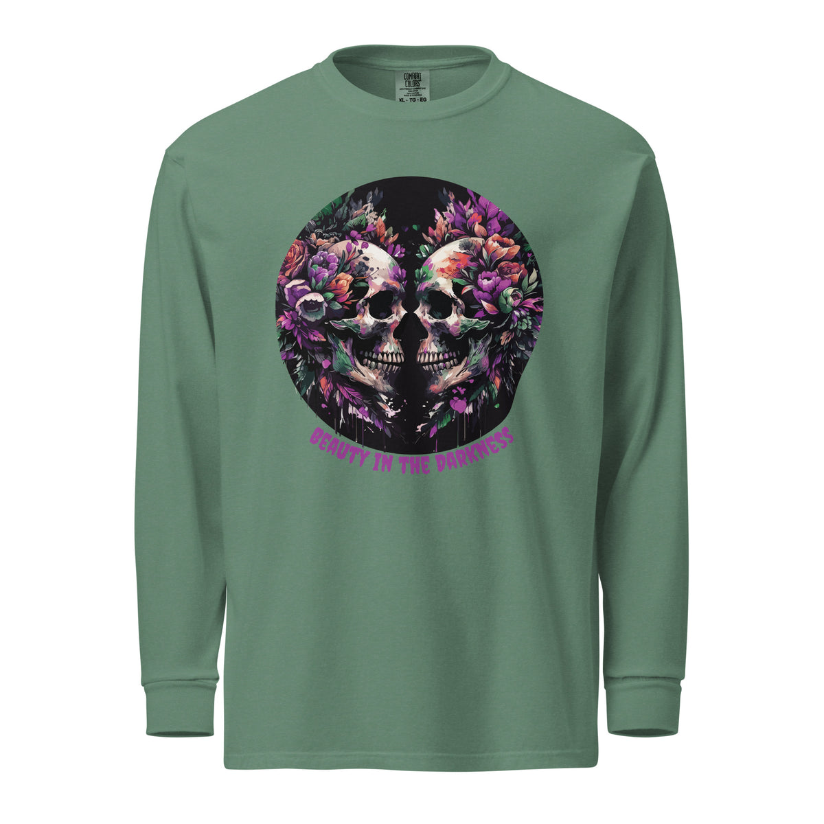 Beauty in the Darkness - A Floral Skull Masterpiece - - T-shirts