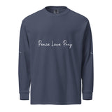 Love, Pray, and Live - Garment Dyed Comfort - - Long Sleeve T-shirts