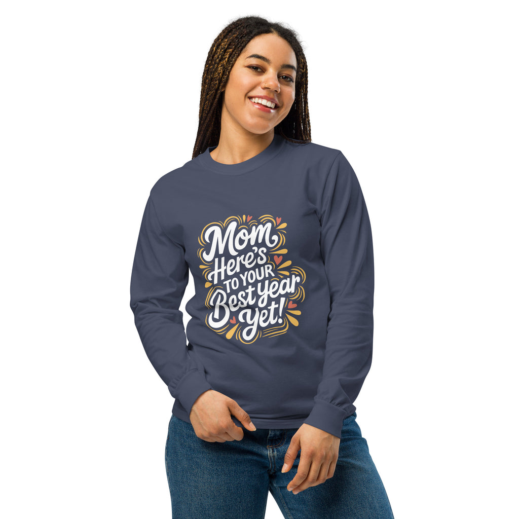 A New Year, A Stronger Bond – Mom’s Love in 2025 - Navy - Long Sleeve Shirt