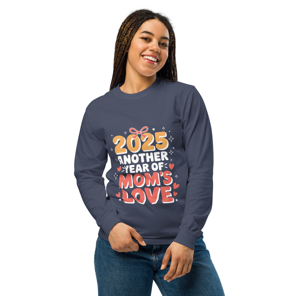 2025 - Another Year of Mom’s Love – A Heartfelt New Year Gift - Navy - Long Sleeve Shirt