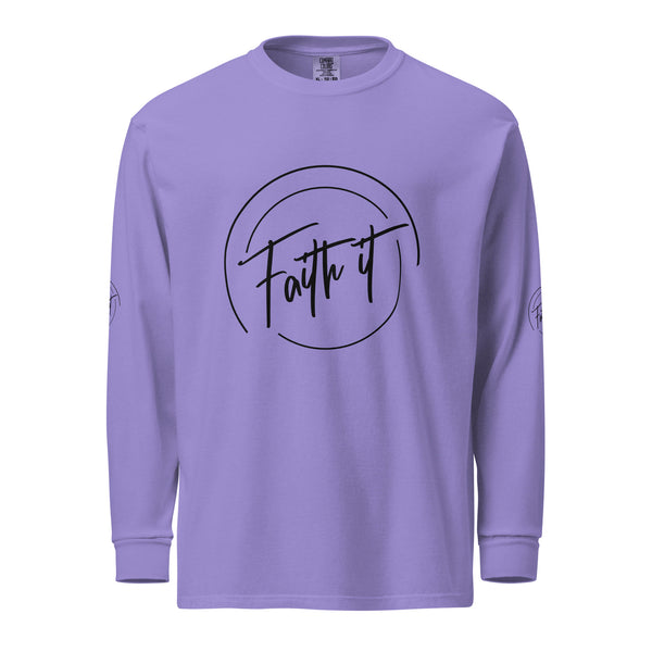 Faith-Filled Comfort - Heavyweight Long-Sleeve - - Long Sleeve T-shirts