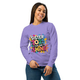 Shining Together – A Vibrant New Year Sister Hoodie - Violet - Long Sleeve Shirt