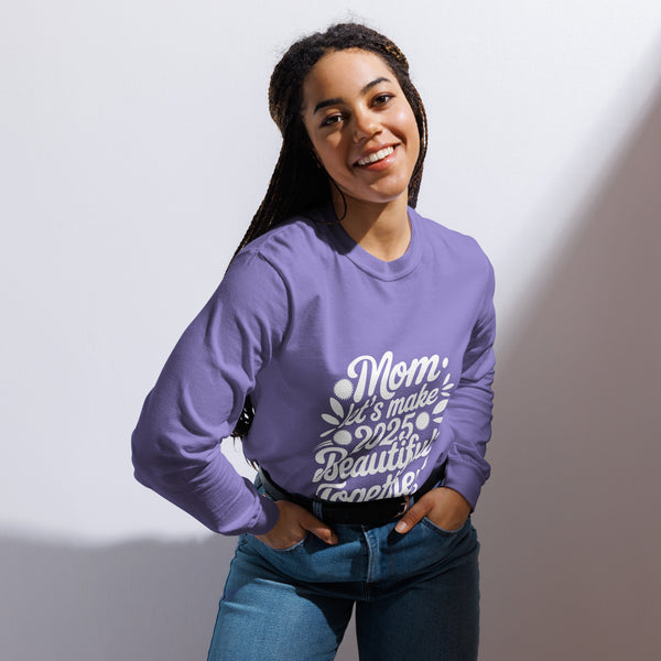 Mom, Your Love Shines in 2025 – A Heartfelt New Year Tribute - Violet - Long Sleeve Shirt