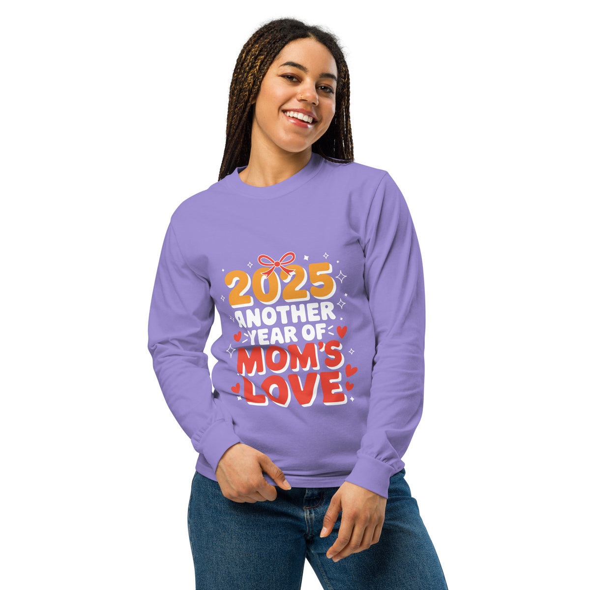 2025 - Another Year of Mom’s Love – A Heartfelt New Year Gift - Violet - Long Sleeve Shirt